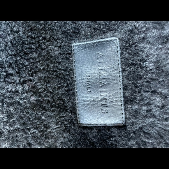 All Saints Shearling Moto Jacket - Picture 5 of 5